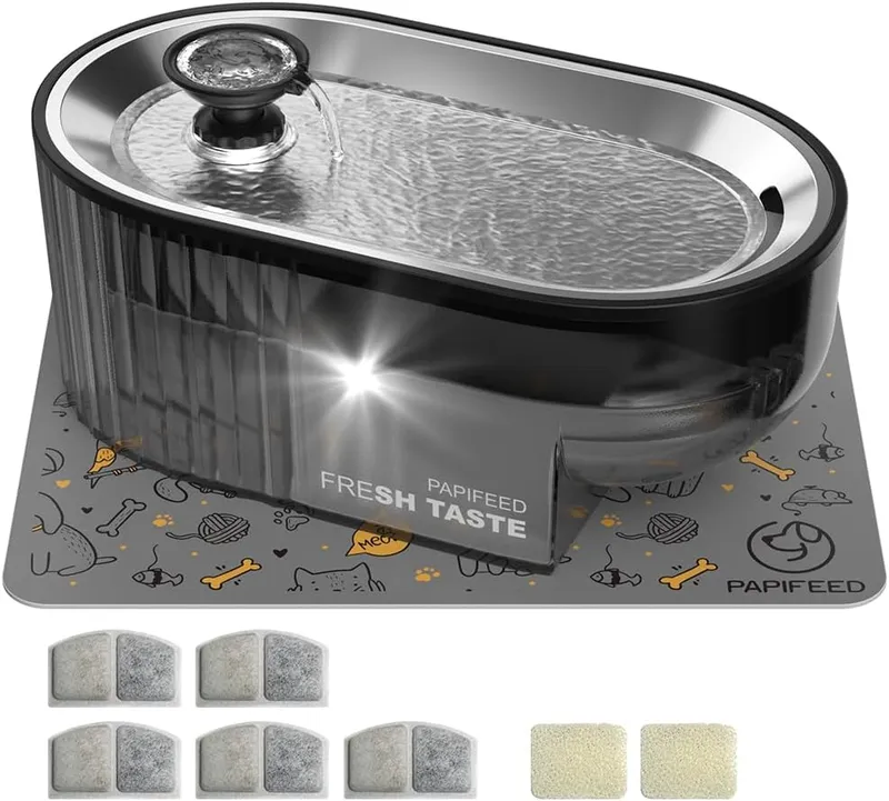 PAPIFEED Cat Water Fountain